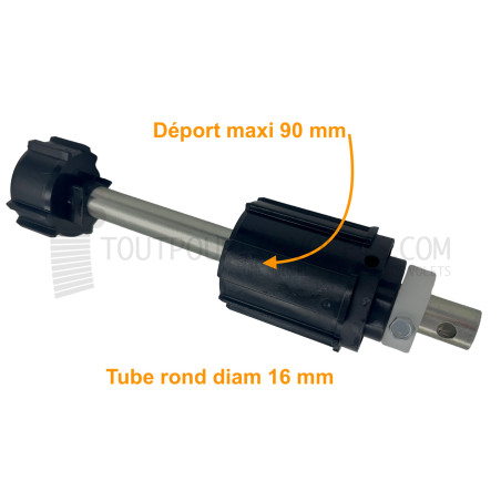 Embout télescopique pour tube ZF54, L220