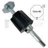 Embout télescopique pour Octo 60, Téton diam. 12, L 200