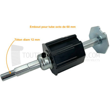 Embout télescopique pour Octo 60, Téton diam. 12, L 200