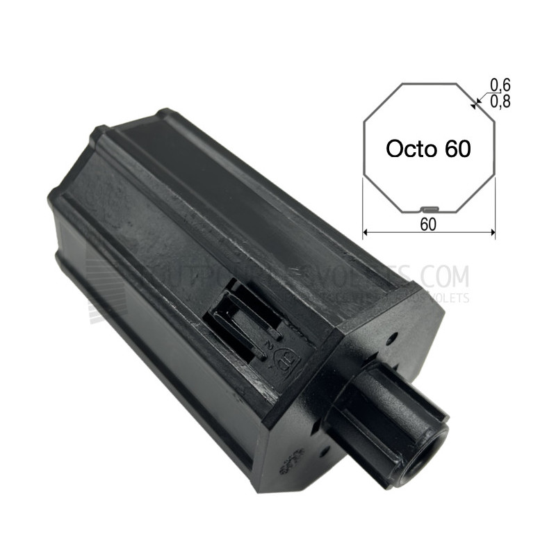 Embout pour Octo 60, crabot 22 type Deprat, 6p10