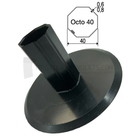 Flasque de guidage pour tube octo 40 diam. 140 mm