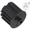 Embout pour ZF64, Téton diam. 18 et Carré 10 - L 50