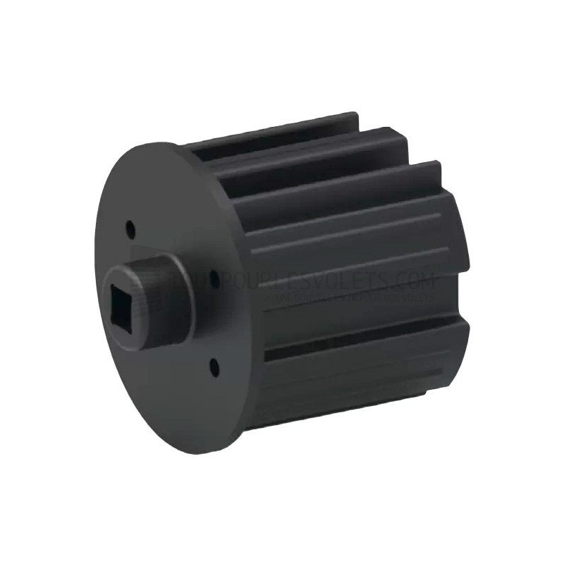 Embout pour ZF64, Téton diam. 18 et Carré 10 - L 50