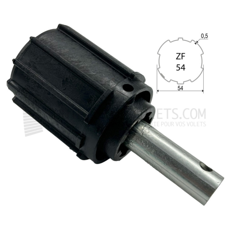 Embout pour ZF54 Tube diam. 16 et crabot ZF diam. 28