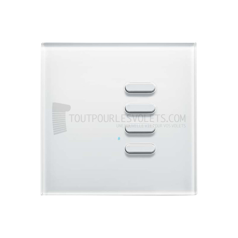 Commande murale Intense 4 boutons - Blanc