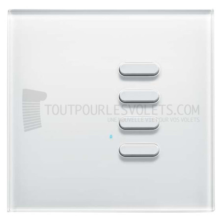 Commande murale Intense 4 boutons - Blanc
