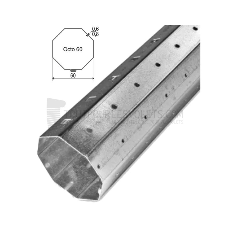 Rallonge pour tube Octo 60 - L500