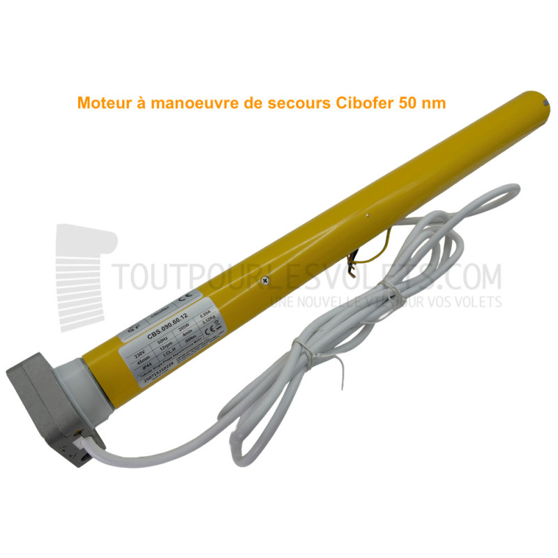 Pack de remplacement Moteur filaire Cibofer à manoeuvre de secours toute marque pour porte de garage