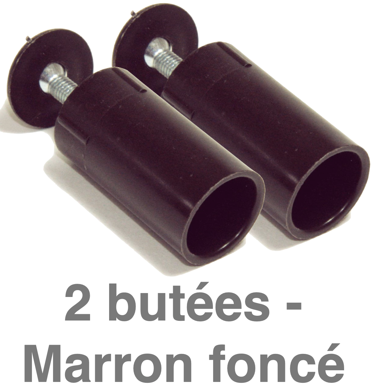 2 butées - Marron foncé